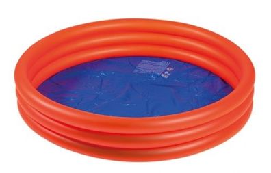 aufblasbarer Pool Junior 122 x 23 cm PVC rot/ blau