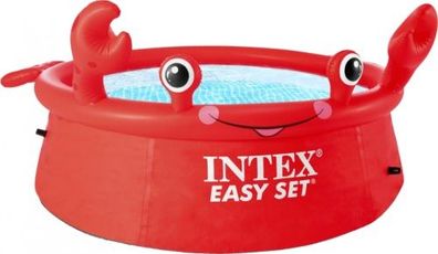 aufblasbarer Pool 26100NP Happy Crab 183 x 51 cm rot