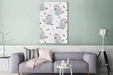 Leinwandbilder - 90x140 cm - Design - Vogel - Tiere (Gr. 90x140 cm)