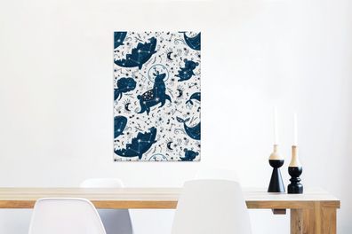 Leinwandbilder - 40x60 cm - Design - Tiere - Konstellation (Gr. 40x60 cm)