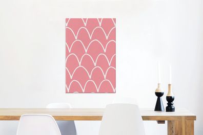 Leinwandbilder - 40x60 cm - Linie - Wellen - Patterns (Gr. 40x60 cm)