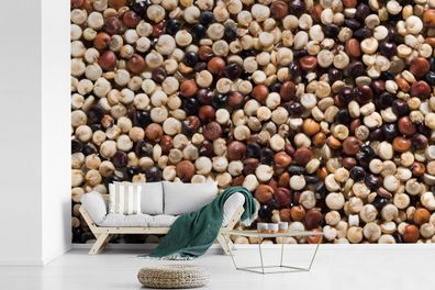 Fototapete - 600x400 cm - Eine Nahaufnahme der Farben der Quinoakörner
