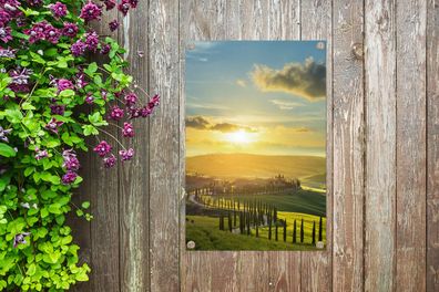 Gartenposter - 40x60 cm - Toskana - Sonne - Italien (Gr. 40x60 cm)