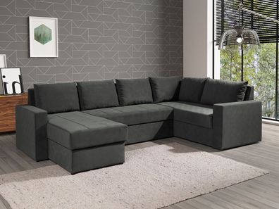 Ecksofa Bamisio Maxi Wohnlandschaft U-Form mit Bettkasten und Schlaffunktion
