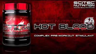 SCITEC Nutrition Hot Blood Hardcore 375g Pre Workout Booster
