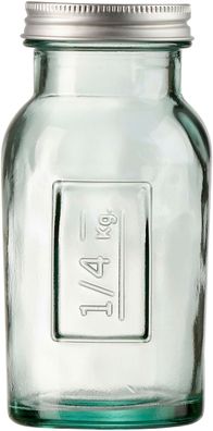 Vorratsglas mit Schraubverschluß 250 ml Glas mit Gewichtsprägung Vorratsbehälter