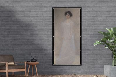 Gartenposter - 100x200 cm - Porträt von Serena Lederer - Gustav Klimt Gemälde
