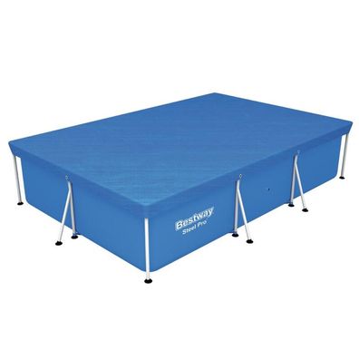 Bestway Abdeckplane passend für Steel Pro Pools mit 300x201x66cm Abmessungen