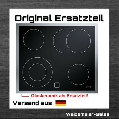 Original Gorenje Glaskeramik Glas 238456 für Kochfeld ECD 620 EX Ersatzteil