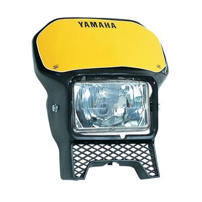 Lichtmaske Lampenmaske headlight Enduro passt an Yamaha Xt Tenere sw-gelb