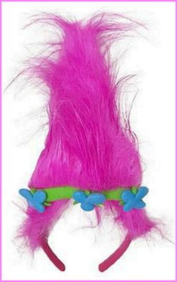 Haarschmuck Trolls Poppy Troll Stirnband Haarreif , Haarband kostüm