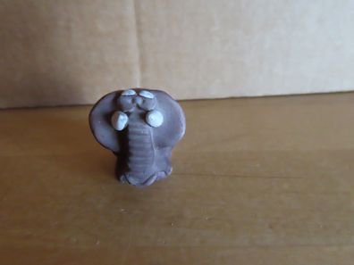 Figur ganz klein Elefant Mamut braun ca. 3 cm hoch Made in Italy