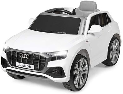 12V Audi Kinderauto mit 2,4G-Fernbedienung 3 Gang Elektroauto 3-5km/ h mit Hupe Musik