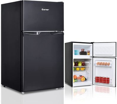 85L Kühlschrank mit Gefrierfach Kühl-Gefrier-Kombination Standkühlschrank Kühlschrank