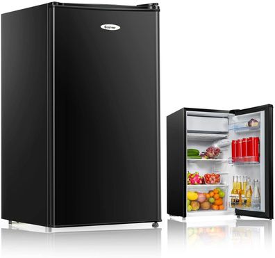 91L Kühlschrank mit Gefrierfach Standkühlschrank mini Kühlschrank Gefrierschrank