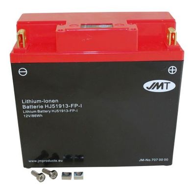 Lithium-Ionen-Batterie JMT HJ51913-FP, 12 V 7.17 Ah, Pluspol rechts, DIN 51913