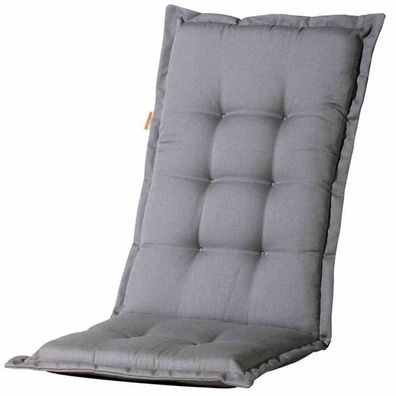 Panama grau, Auflage zu Sessel hoch 50% Baumwolle / 45% Polyester