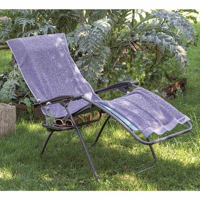 Frotteeauflage zu Relaxsesseln, blau (iroise) zu Lafuma Relaxsesseln