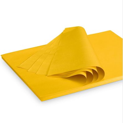 Seidenpapier „gelb“ 35g/ qm 500x375mm 2 Kg/ ca.300 Blatt yellow tissue paper