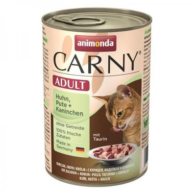 Animonda Carny Adult Huhn, Pute & Kaninchen 400g (Menge: 6 je Bestelleinheit)