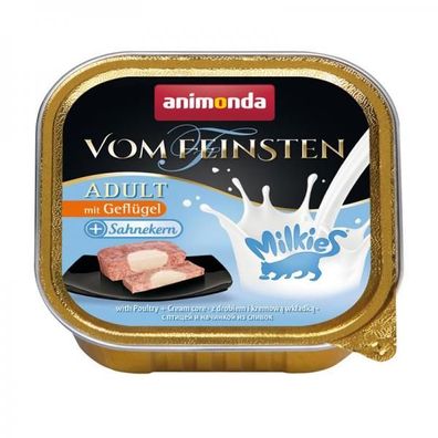 Animonda Vom Feinsten Adult Milkies Geflügel plus Sahnekern 100g (Menge: 32...