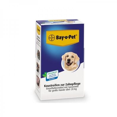 Bay-o-Pet Zahnpflege Kaustreifen Spearmint großer Hund 140g