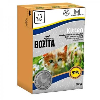 Bozita Cat Tetra Recard Kitten 190 g (Menge: 16 je Bestelleinheit)