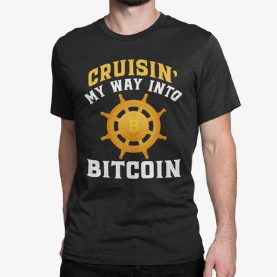 Herren T-Shirt Check Me Bitcoin Please I'm Trying to Work Krypto Stock Aktie