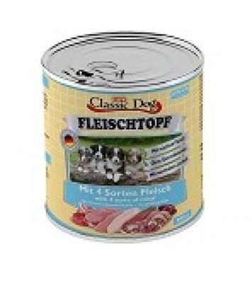 Classic Dog Dose Junior Fleischtopf mit 4 Sorten Fleisch 800g (Menge: 6 je B...