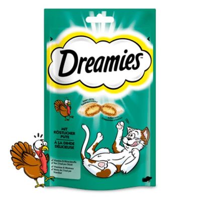 Dreamies Cat Snack mit Pute 180g Mega Pack (Menge: 4 je Bestelleinheit)