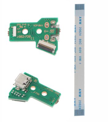 USB Ladeanschluss Ladebuchse für SONY PS4 Kabel 12 Pin USB Platine Board JDS-055