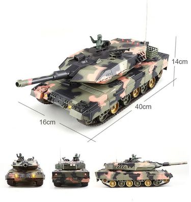 Heng Long RC Panzer Deutscher Leopard A5 1:24 Schuss, Sound, IR, Fernbedienung