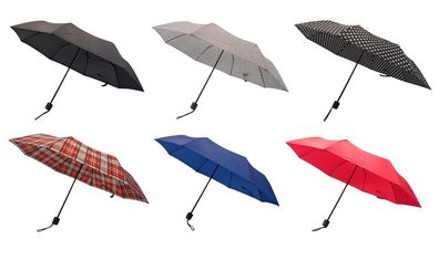 3er Set Taschenschirm Regenschirm Schirm Taschenregenschirm leicht Damen Herren