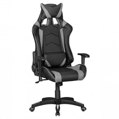 Amstyle SCORE - Gaming Chair aus Kunstleder in Schwarz/ Grau SPM1.344