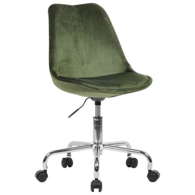 Amstyle Schreibtischstuhl Grün Samt Arbeitsstuhl mit 110 kg SPM1.421