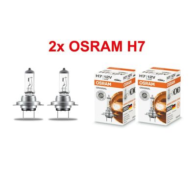 2x OSRAM H7 Classic Halogen Auto lampe 12V 55W Glühlampe Birne Scheinwerfer