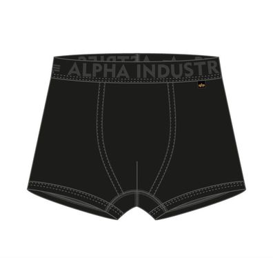 Alpha Industries Herren Boxershorts Unterhosen Al Tape 3er Pack all black