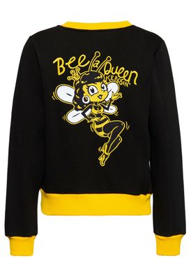 Queen Kerosin Rockabilly Pullover »Bee Queen« Vintage Sweat Sweatshirt