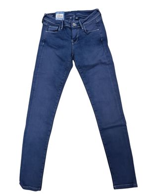 Pepe Damen Jeans Lola Skinny Fit Mid Waist Power Flex Blau 000Denim 201073S338