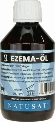 250 ml Natusat EzEmA Öl für Pferde mit schuppiger Haut