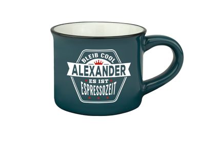 Persönliche Espressotasse Mokkatasse Alexander