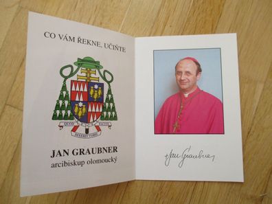 Erzbischof von Olmütz Jan Graubner - gedrucktes Autogramm!!!