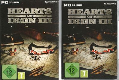 Hearts Of Iron III (PC, 2009, DVD-Box) komplett mit 96 Seiten Handbuch