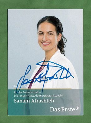 Sanam Afrashteh - (In aller Freundschaft) - persönlich sig. Autogrammkarte