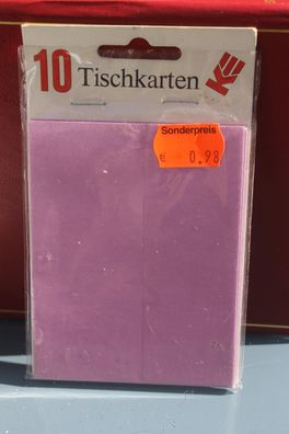 Tischkarten; 10 Stück; flieder