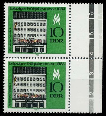 DDR 1983 Nr 2779II postfrisch SENKR PAAR X4B9672