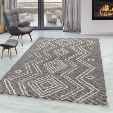 Teppich mit Kelim Muster orientteppich Berber Optik 15 mm Oeko-Tex zertifiziert