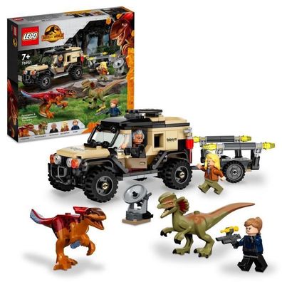 LEGO 76951 Jurassic World Transport von Pyroraptor und Dilophosaurus, Dinosaurie