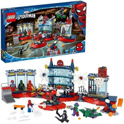 LEGO 76175 Marvel Spider-Man-Angriff auf Spider's Lair Building Set mit Minifigu