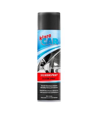 12x 300ml klaroCAR Silikonölspray gegen Reibung und Festfrieren Pflegeöl Auto